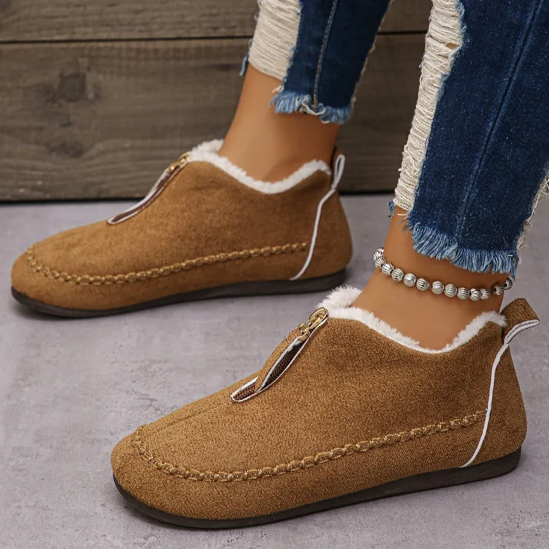 Women Snow Ankle Boots 2024 New Fashion Winter Fashion Trend Thickened Boots Casual Solid Warm Boots Women Shoes for Women
Women Snow Ankle Boots 2024 New Fashion Winter Fashion Trend Thickened Boots Casual Solid Warm Boots Women Shoes for Women