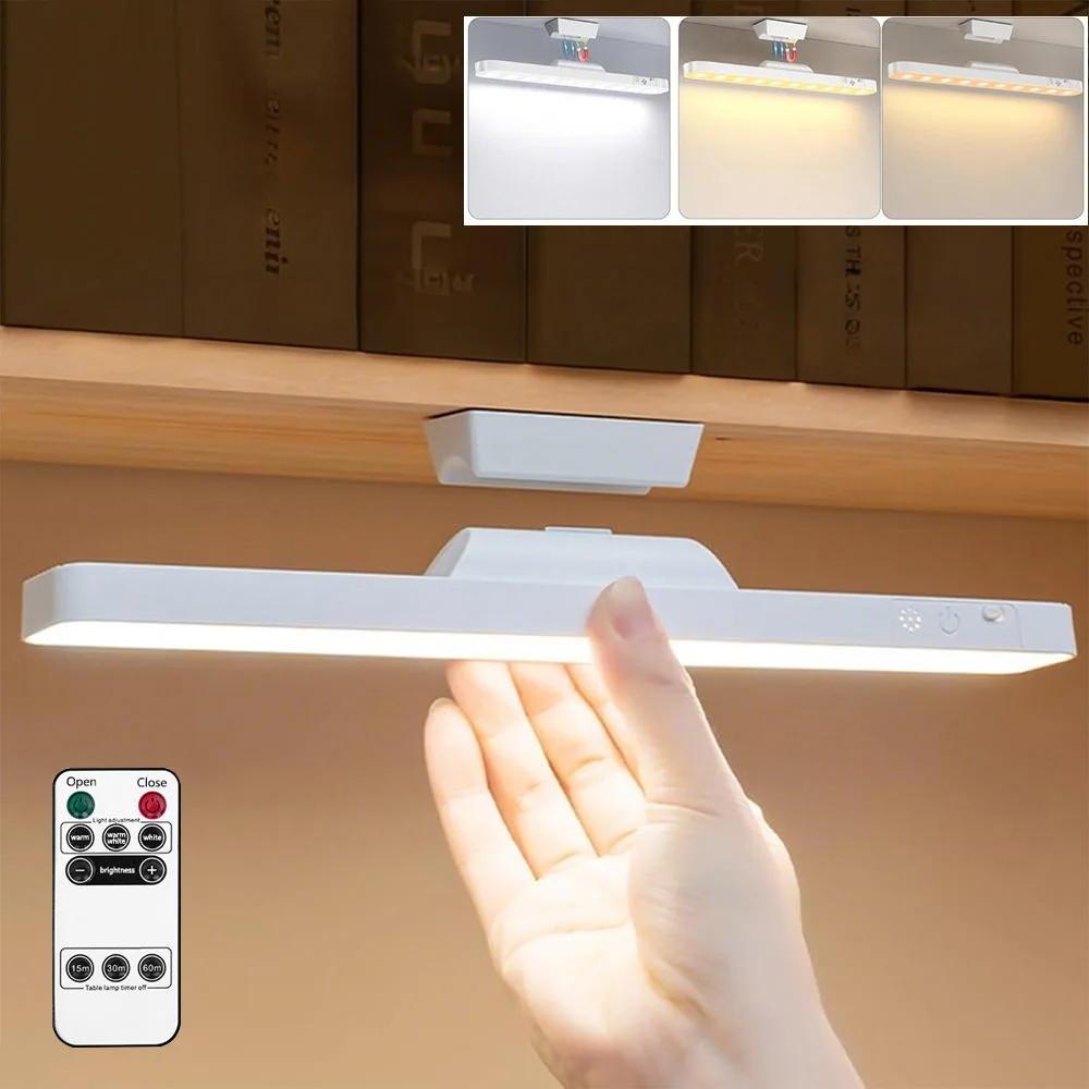 LED Desk Lamp Light Bar Wireless Rechargeable Magnetic Under Cabinet Lights with Remote 3 Light Colors For Kitchen Bedroom
LED Desk Lamp Light Bar Wireless Rechargeable Magnetic Under Cabinet Lights with Remote 3 Light Colors For Kitchen Bedroom
