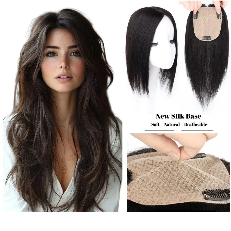 Silk Base Topper Women Human Hair Middle Part 25cm 30cm 35cm Tangle Free & Minimal Shedding Hair Extensions
Silk Base Topper Women Human Hair Middle Part 25cm 30cm 35cm Tangle Free & Minimal Shedding Hair Extensions