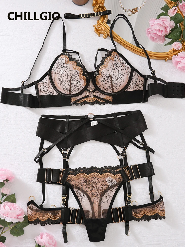 CHILLGIO женский бюстгальтер с цветочной вышивкой, короткие костюмы, интимное эротическое белье на косточках с эффектом пуш-ап, тонкий сексуальный комплект нижнего белья из пяти предметов
CHILLGIO женский бюстгальтер с цветочной вышивкой, короткие костюмы, интимное эротическое белье на косточках с эффектом пуш-ап, тонкий сексуальный комплект нижнего белья из пяти предметов