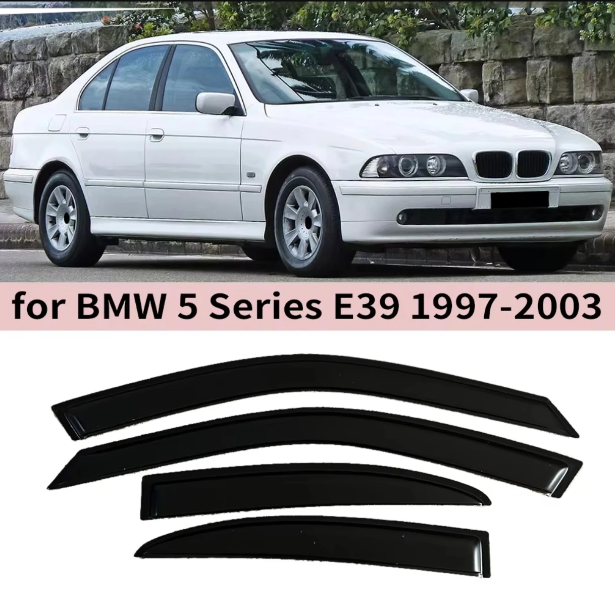 For BMW 5 Series E39 Sedan 1997 1998 1999 2000 2001 2002 2003 Wind Deflectors Rain Guards Door Visor Vent Shades Window Visor
For BMW 5 Series E39 Sedan 1997 1998 1999 2000 2001 2002 2003 Wind Deflectors Rain Guards Door Visor Vent Shades Window Visor
