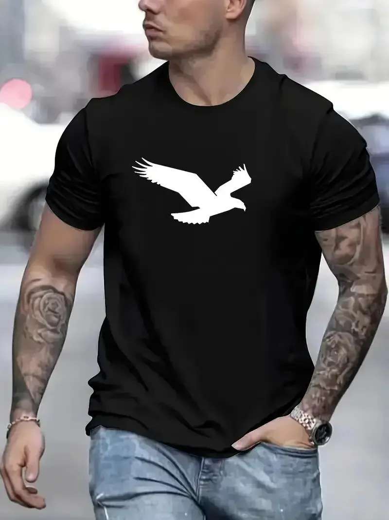 FP Eagle Pattern T-shirt, Summer and Autumn Men's Casual Street Style Slightly Stretched Round Neck Cotton T-shirt
FP Eagle Pattern T-shirt, Summer and Autumn Men's Casual Street Style Slightly Stretched Round Neck Cotton T-shirt