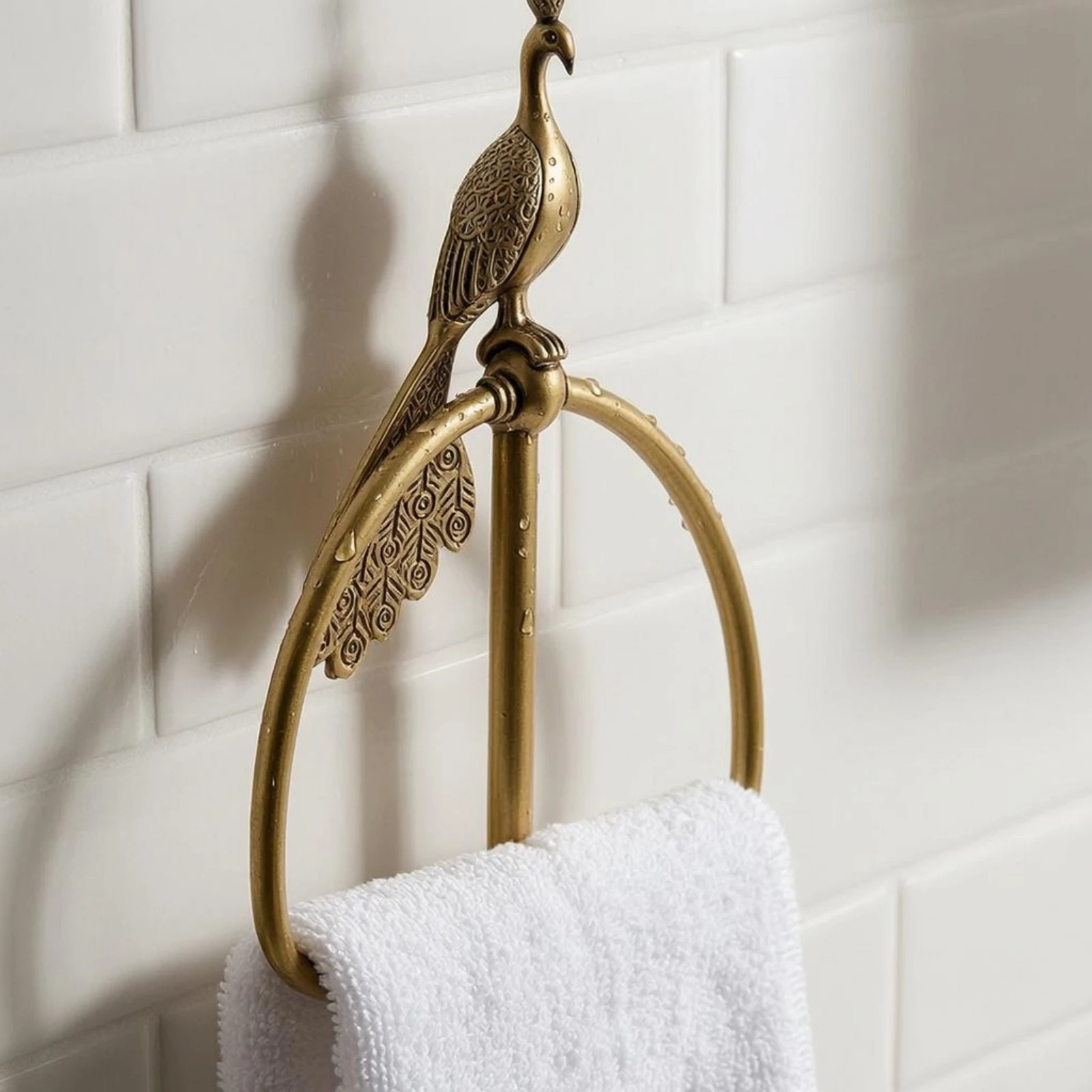 Peacock Towel Holder Single Post Bathroom Accessory
Peacock Towel Holder Single Post Bathroom Accessory