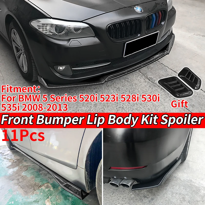 Car Front Bumper Splitters Lip Body Kit Spoiler Side Skirts Rear Wrap Angle For BMW 5 Series F18 F10 520i 528i 530i 2008-2013
Car Front Bumper Splitters Lip Body Kit Spoiler Side Skirts Rear Wrap Angle For BMW 5 Series F18 F10 520i 528i 530i 2008-2013