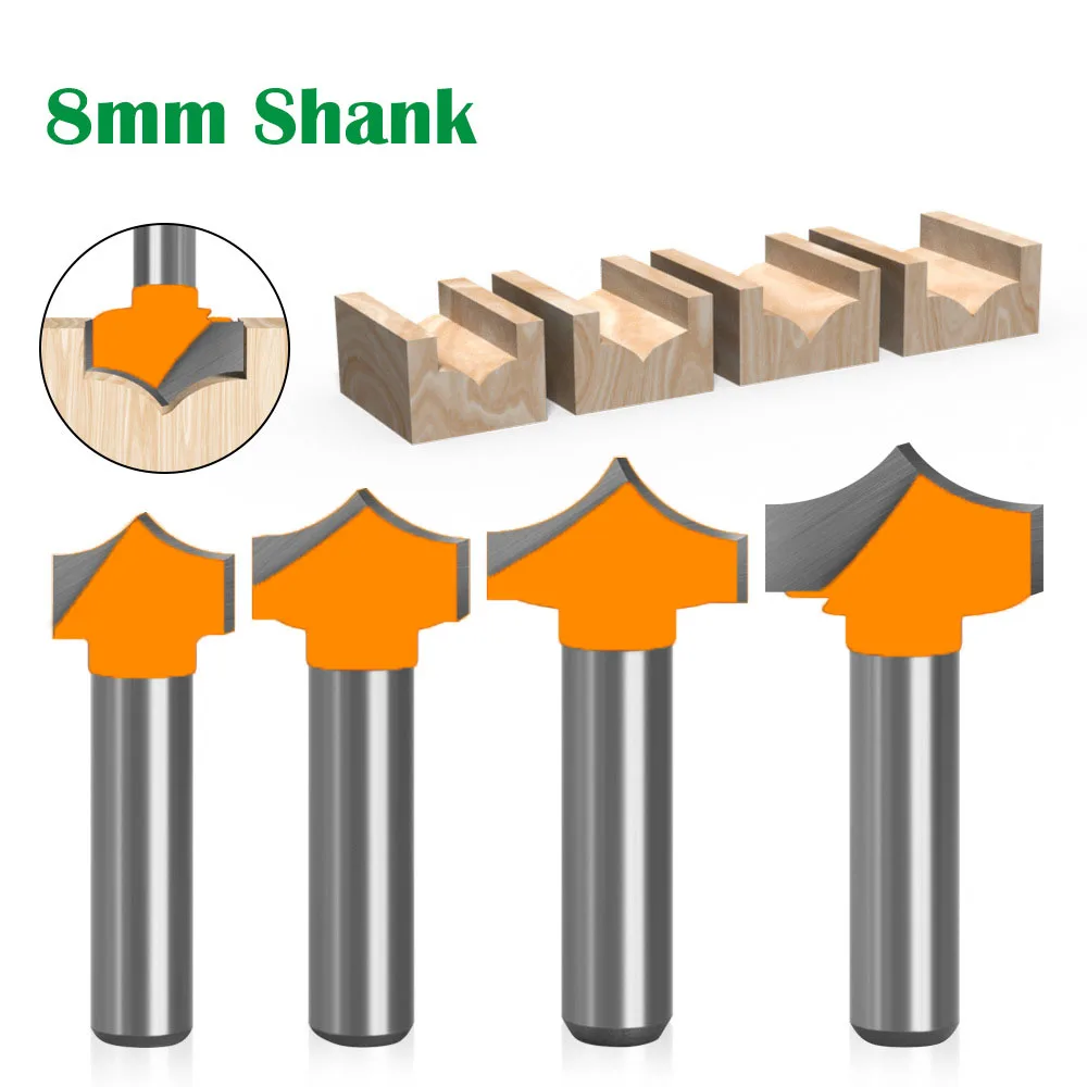 4PC/Set 8MM Shank Milling Cutter Wood Carving Solid Carbide Round Point Cut Round Nose Bits Shaker Cutters Tools Woodworking
4PC/Set 8MM Shank Milling Cutter Wood Carving Solid Carbide Round Point Cut Round Nose Bits Shaker Cutters Tools Woodworking
