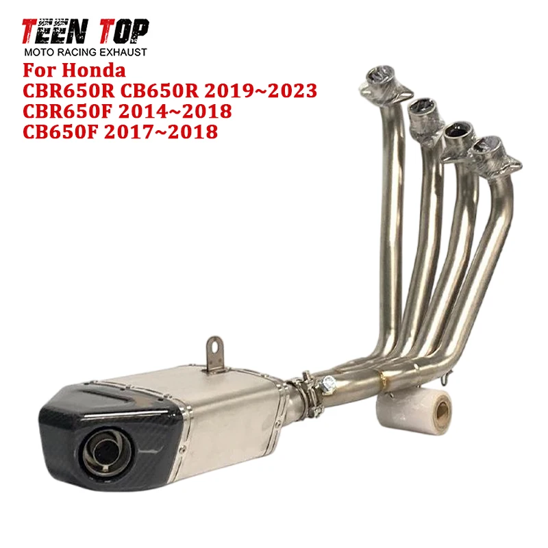 Выхлопная система мотоцикла под велосипедом для Honda CBR650R CB650R CBR650F CB650F, передняя труба выхлопной трубы 51 мм, локоть глушителя
Выхлопная система мотоцикла под велосипедом для Honda CBR650R CB650R CBR650F CB650F, передняя труба выхлопной трубы 51 мм, локоть глушителя
