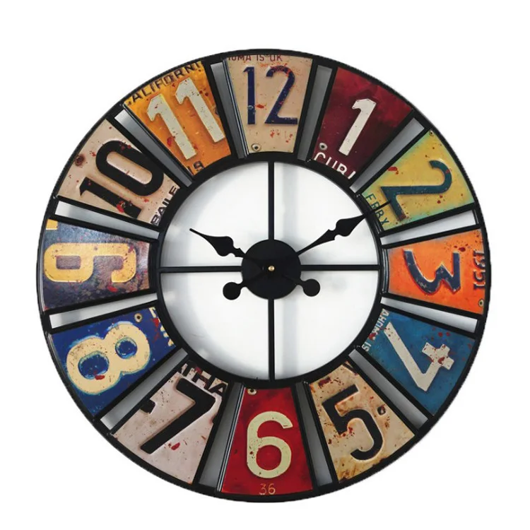 Artwork American Vintage Creative Fashion Wall Clock Quartz Clock
Artwork American Vintage Creative Fashion Wall Clock Quartz Clock