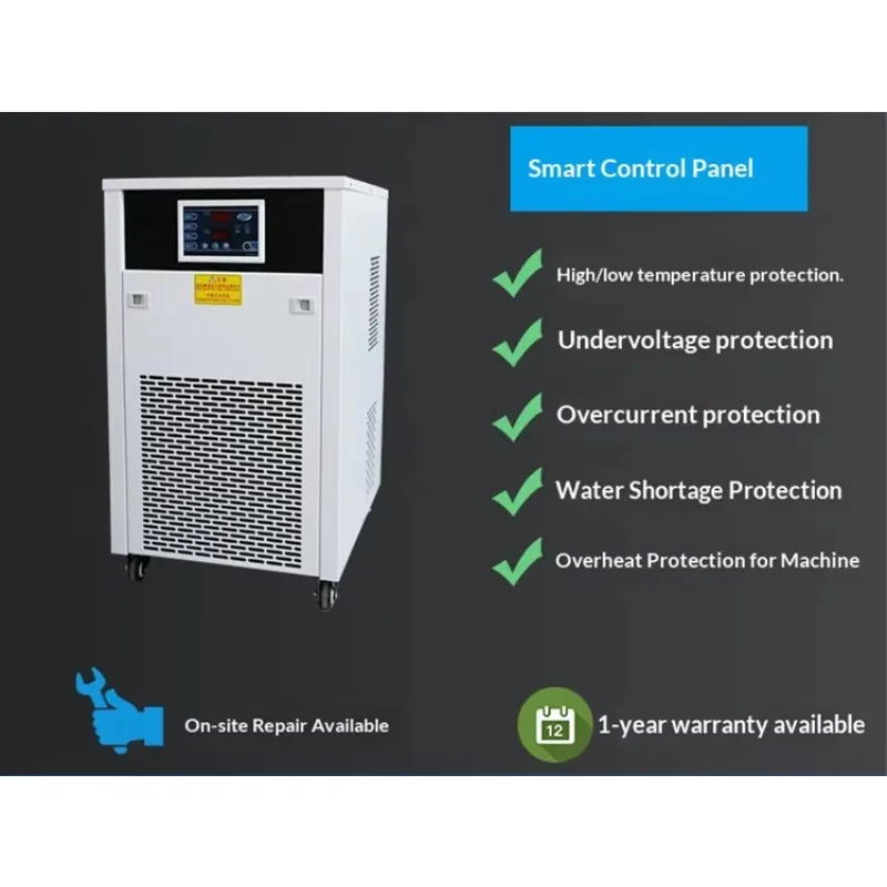 0.1C High Precision Laboratory Water Chiller High Quality Hermetic Scroll Compressor Small Air Cooled Thermostat for Laser
0.1C High Precision Laboratory Water Chiller High Quality Hermetic Scroll Compressor Small Air Cooled Thermostat for Laser