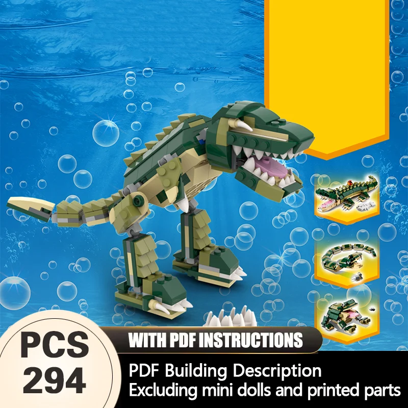 Creators Animal Series Model MOC Building Bricks 4-In-1 Crocodile Modular Technology Gifts Holiday Assemble Children Toys Suit
Creators Animal Series Model MOC Building Bricks 4-In-1 Crocodile Modular Technology Gifts Holiday Assemble Children Toys Suit