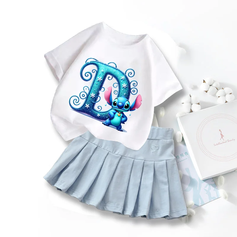 Lilo Stitch Kids T-shirt Dress Disney Cartoon Summer Short Sleeve Pink Kawaii Clothing Girls Princess Set Skirt Birthday Gifts
Lilo Stitch Kids T-shirt Dress Disney Cartoon Summer Short Sleeve Pink Kawaii Clothing Girls Princess Set Skirt Birthday Gifts