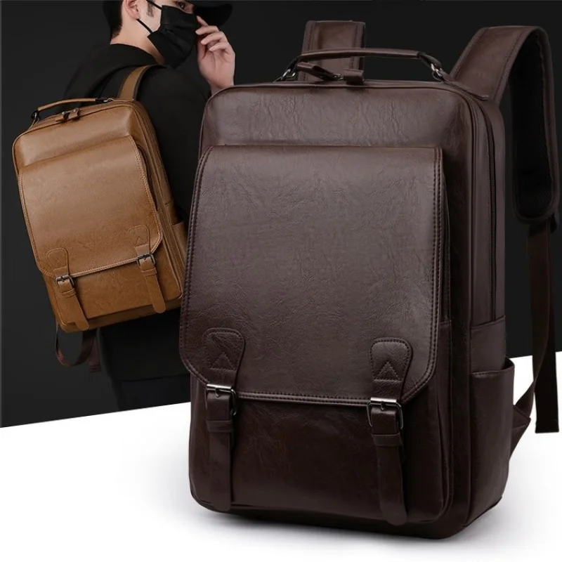 PU Leather Business Backpack For Men Large Capacity Waterproof Men's Computer Bag Multiple Pockets Travel Working Bagpack
PU Leather Business Backpack For Men Large Capacity Waterproof Men's Computer Bag Multiple Pockets Travel Working Bagpack