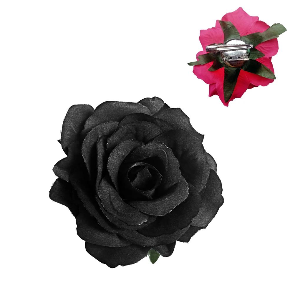 5Pcs Black Hair Rose Breastpin Clip for Girls Elegant Funeral Accessory Bridesmaid Brooch Pin Decorative Headdress
5Pcs Black Hair Rose Breastpin Clip for Girls Elegant Funeral Accessory Bridesmaid Brooch Pin Decorative Headdress