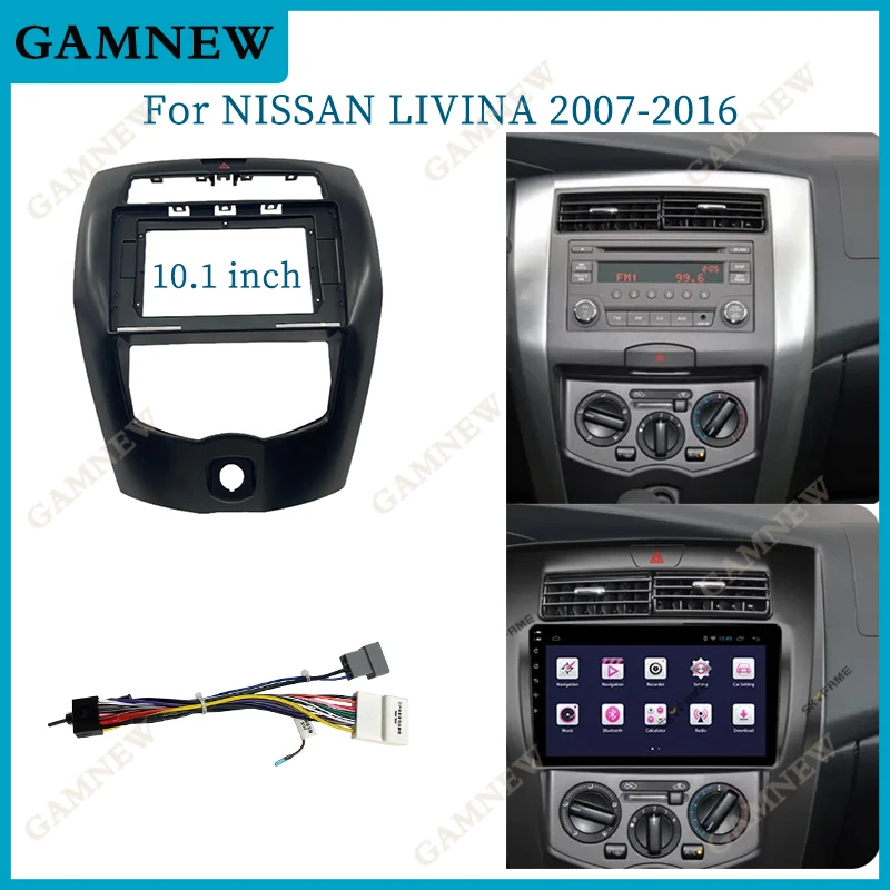 Установка для автомобильного радио 10,1 дюйма, двойной Din DVD GPS Mp5, пластиковая панель Fascia Для NISSAN LIVINA 2007-2016
Установка для автомобильного радио 10,1 дюйма, двойной Din DVD GPS Mp5, пластиковая панель Fascia Для NISSAN LIVINA 2007-2016