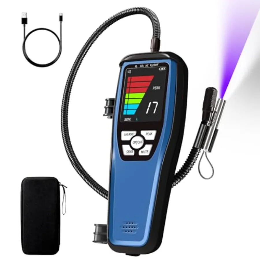 Refrigerant Leak Detector ALD-100 2-in-1 A2L A1 Freon Leak Detector with TFT Screen 3 Sensitivity Modes and 2 Alarm Types Air C
Refrigerant Leak Detector ALD-100 2-in-1 A2L A1 Freon Leak Detector with TFT Screen 3 Sensitivity Modes and 2 Alarm Types Air C