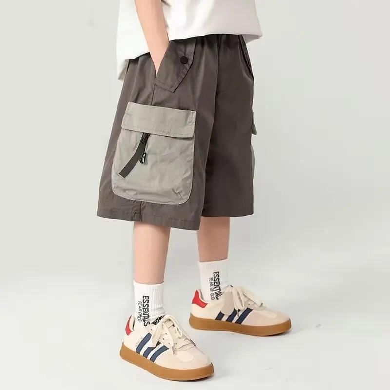 2025 New Summer Kids Cargo Pants Big Pockets Decoration Boys Quick Drying Pants Thin Style Loose Children's Outwear Pant 5-10Y
2025 New Summer Kids Cargo Pants Big Pockets Decoration Boys Quick Drying Pants Thin Style Loose Children's Outwear Pant 5-10Y