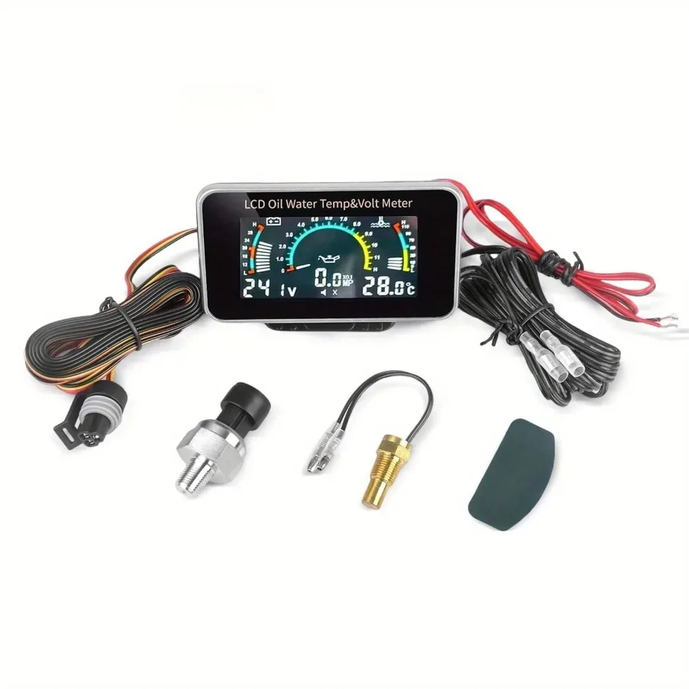 Новый универсальный цифровой прибор 3-в-1 для автомобиля: ЖК-дисплей, измеритель давления масла, напряжения и температуры воды, 9-36В, для грузовиков, внедорожников, автодомов
Новый универсальный цифровой прибор 3-в-1 для автомобиля: ЖК-дисплей, измеритель давления масла, напряжения и температуры воды, 9-36В, для грузовиков, внедорожников, автодомов