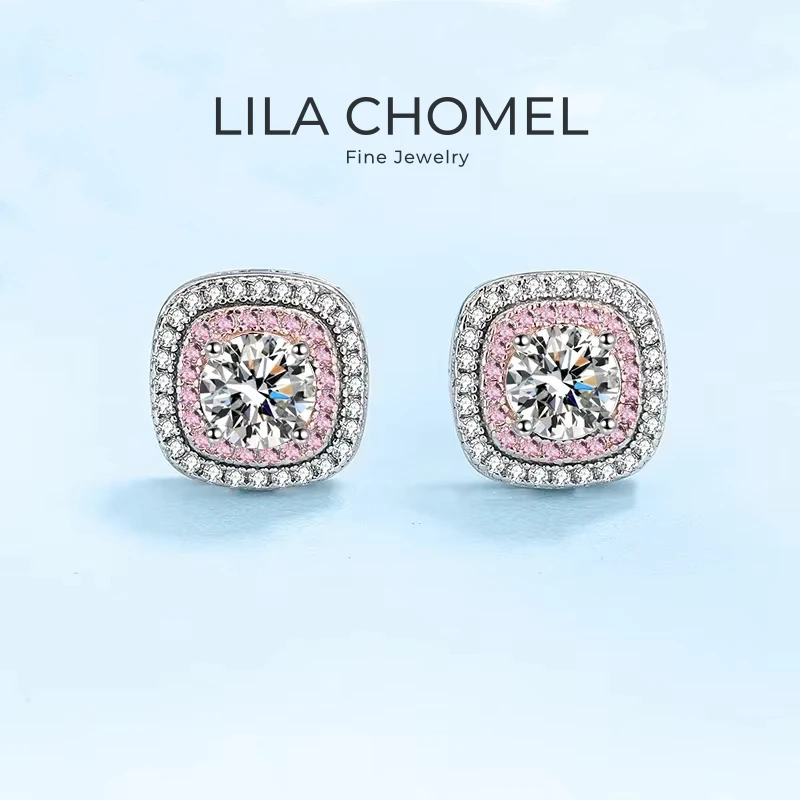 Girlfriend Birthday Gift 18K White Gold Stud Earrings 0.5ct Square Arond Cut Moissanite Diamond Women Wedding Party Fine Jewelry
Girlfriend Birthday Gift 18K White Gold Stud Earrings 0.5ct Square Arond Cut Moissanite Diamond Women Wedding Party Fine Jewelry