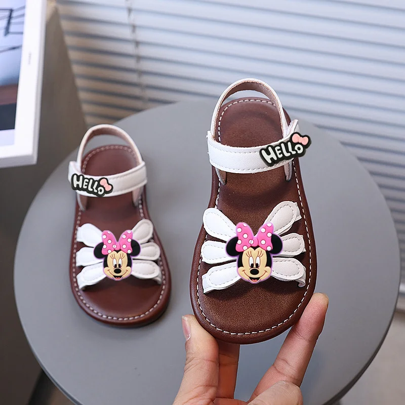 Disney Mickey Mouse Minnie Girl Sandals Retro Summer Peep Toe Flower Baby Beach Shoes Soft Sole Comfortable Toddler Shoes
Disney Mickey Mouse Minnie Girl Sandals Retro Summer Peep Toe Flower Baby Beach Shoes Soft Sole Comfortable Toddler Shoes