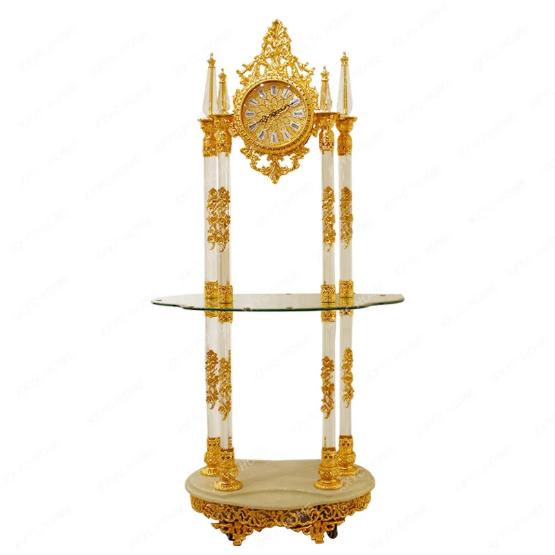 LNew Chinese creative living room household multi-functional floor clock with shelf decoration floor clock
LNew Chinese creative living room household multi-functional floor clock with shelf decoration floor clock