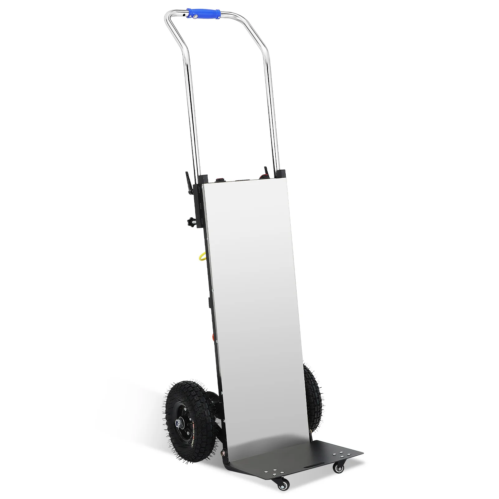 Heavy Duty Motorized Stair Climbing Hand Truck Cart - 400kg/880 lbs Capacity Foldable Dolly with All-Terrain Tires, Reinforced Frame & Stable 4-Wheel Design for Moving Furniture, Appliances, Warehouse, Stairs - Portable Trolley (Black)
Heavy Duty Motorized Stair Climbing Hand Truck Cart - 400kg/880 lbs Capacity Foldable Dolly with All-Terrain Tires, Reinforced Frame & Stable 4-Wheel Design for Moving Furniture, Appliances, Warehouse, Stairs - Portable Trolley (Black)