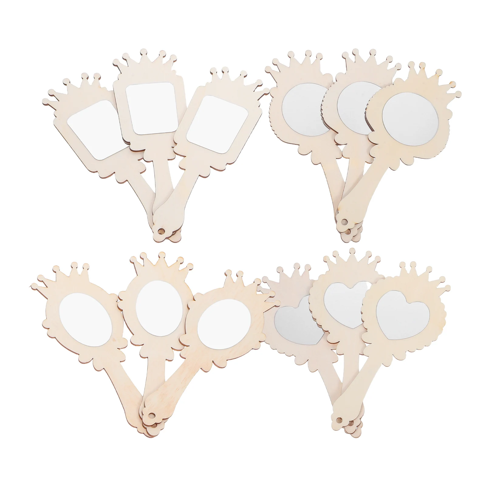12pcs 'S Wooden Princess Diy Craft Unfinished Handheld Mirrors Girls Crown Design Mini Wood Handheld Vanity Little
12pcs 'S Wooden Princess Diy Craft Unfinished Handheld Mirrors Girls Crown Design Mini Wood Handheld Vanity Little