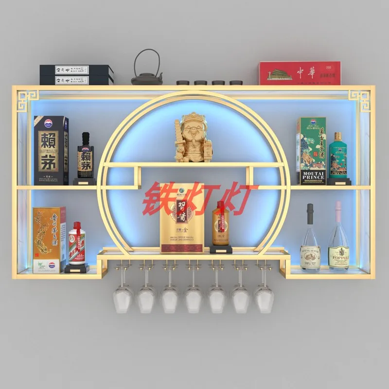 Chinese red wine shelf grape Baijiu cabinet against the wall wall wall-mounted shelf bar wrought iron display stand creative hom
Chinese red wine shelf grape Baijiu cabinet against the wall wall wall-mounted shelf bar wrought iron display stand creative hom