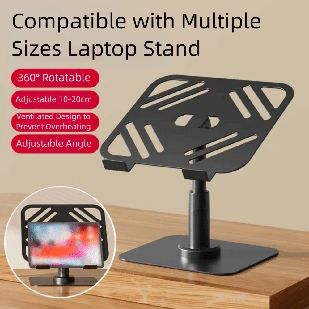 Height Adjustable Rotating Laptop Riser Anti Slip Base Ventilated Design Adjustable Tablet Stand Comfort Viewing
Height Adjustable Rotating Laptop Riser Anti Slip Base Ventilated Design Adjustable Tablet Stand Comfort Viewing
