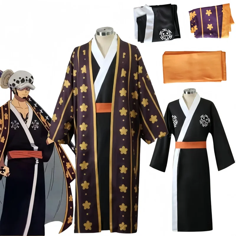 Trafalgar Law Cosplay Costume Anime 1Piece Wano Country Law Kimono Uniform Full Set Halloween Carnival Party Suit Man
Trafalgar Law Cosplay Costume Anime 1Piece Wano Country Law Kimono Uniform Full Set Halloween Carnival Party Suit Man