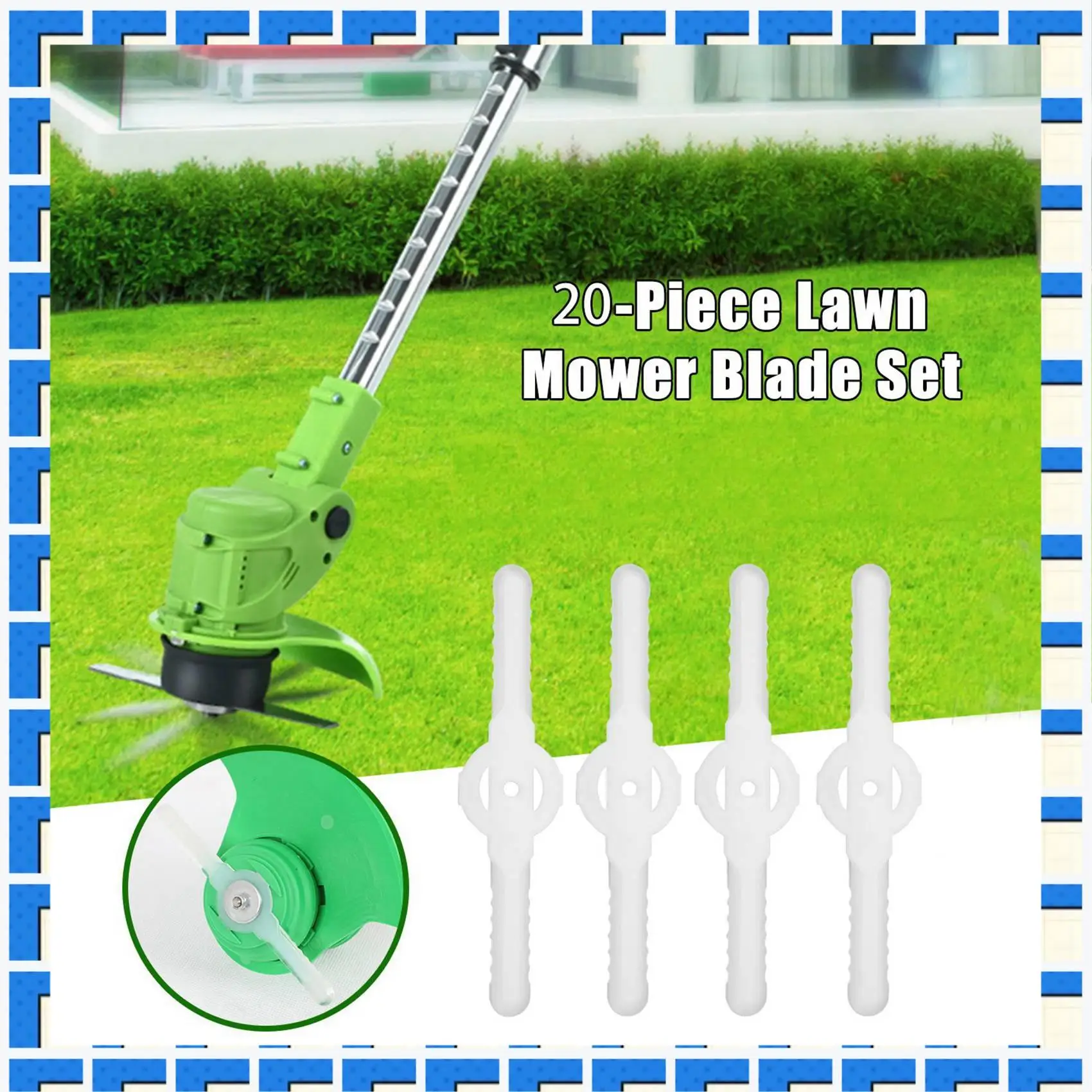ABNG 80Pcs Plastic Grass Trimmer Blades Lawn Mower Trimmer Accessories Lawn Mower Blade Cordless Trimmer Garden Tool
ABNG 80Pcs Plastic Grass Trimmer Blades Lawn Mower Trimmer Accessories Lawn Mower Blade Cordless Trimmer Garden Tool