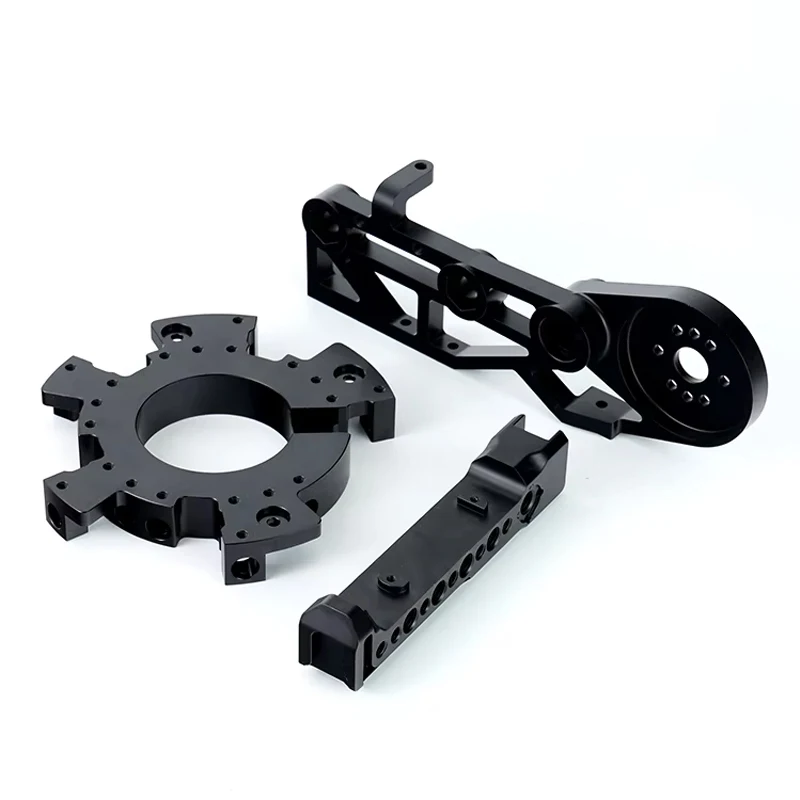 Custom CNC Machined Black Anodized Aluminum Robot Flange Mount Plate Automation Equipment Bracket Fixture Mechanical Parts
Custom CNC Machined Black Anodized Aluminum Robot Flange Mount Plate Automation Equipment Bracket Fixture Mechanical Parts
