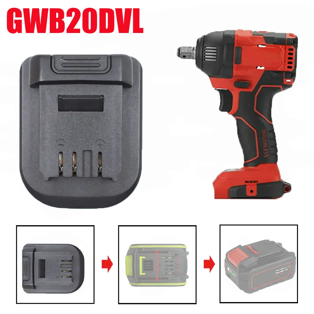 GWB20DVL Battery Converter for Worx 5-pin 20V Green Lithium Batteries Converting To for Devon 20V Lithium Battery Power Tools
GWB20DVL Battery Converter for Worx 5-pin 20V Green Lithium Batteries Converting To for Devon 20V Lithium Battery Power Tools