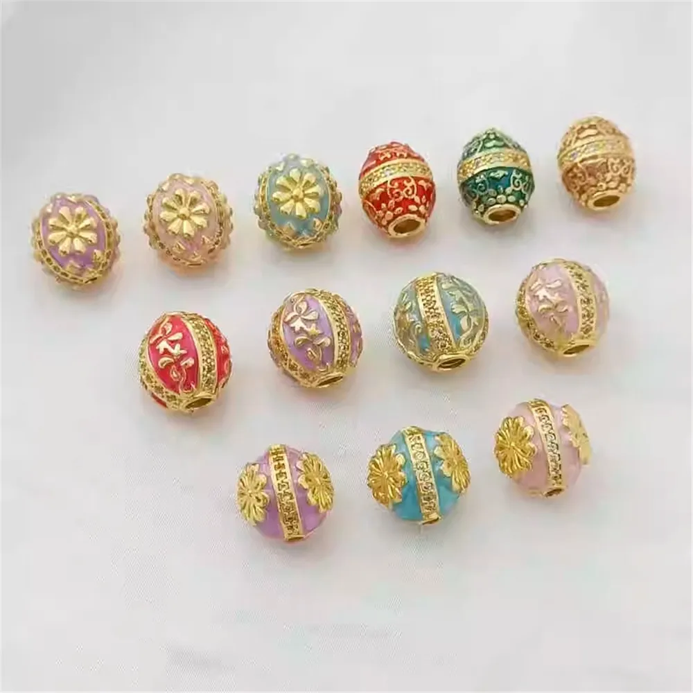 18K Gold-plated Blue Glaze Blue White Porcelain Pattern Oval Barrel Beads Spacer Beads Diy Bracelet Necklace String Accessory
18K Gold-plated Blue Glaze Blue White Porcelain Pattern Oval Barrel Beads Spacer Beads Diy Bracelet Necklace String Accessory