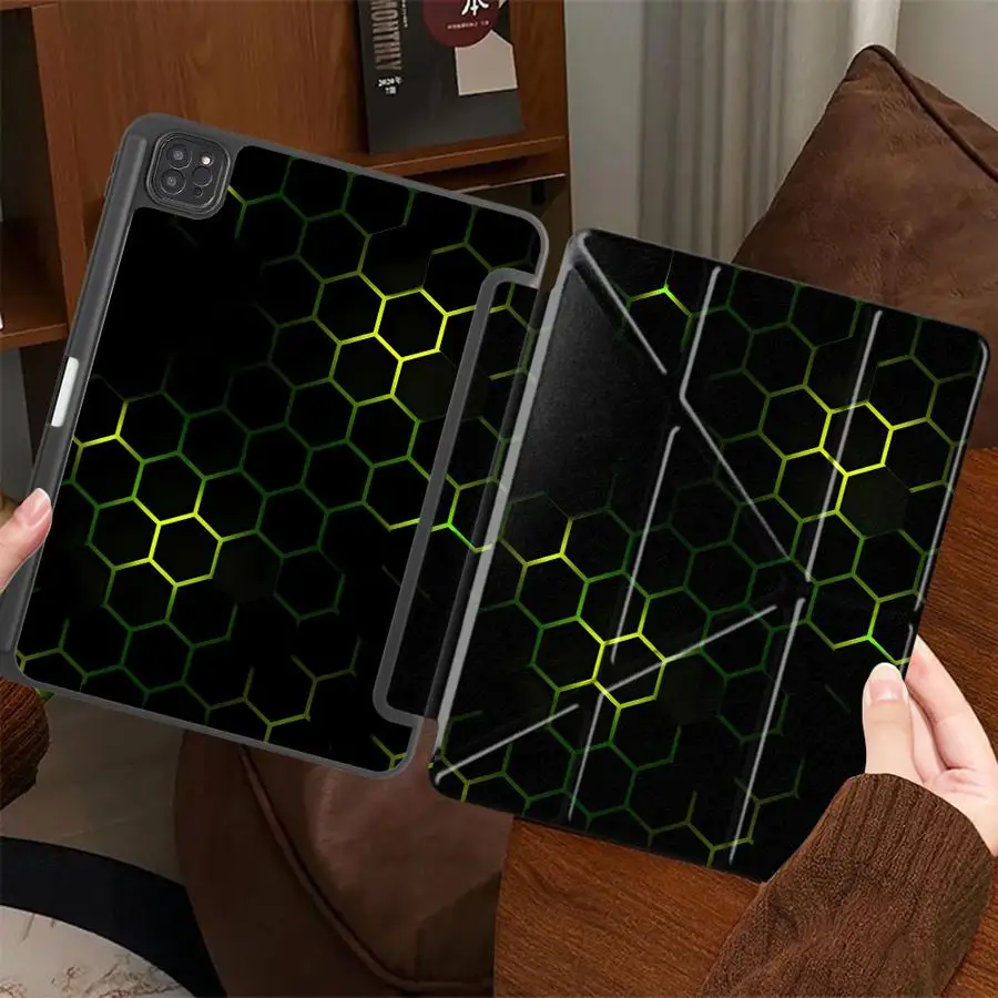 Holder Cover Tablet Case For iPad Air 4 5 M3 M2 M4 11inch Pro 2025 Mini 6 7 Pro 11th 10th 9th 8th 7th 12.9inch Shiny Hexagon
Holder Cover Tablet Case For iPad Air 4 5 M3 M2 M4 11inch Pro 2025 Mini 6 7 Pro 11th 10th 9th 8th 7th 12.9inch Shiny Hexagon
