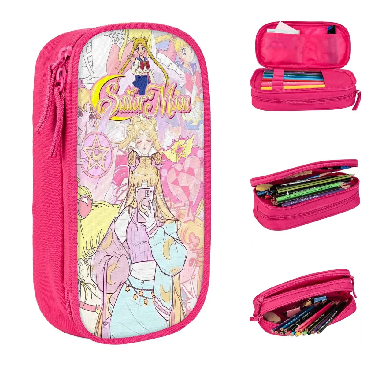 Sailors Moons Luna Girls Anime Pencil Case Accessory for Kid Double Layer Pencil Bag Girl Makeup Bags
Sailors Moons Luna Girls Anime Pencil Case Accessory for Kid Double Layer Pencil Bag Girl Makeup Bags