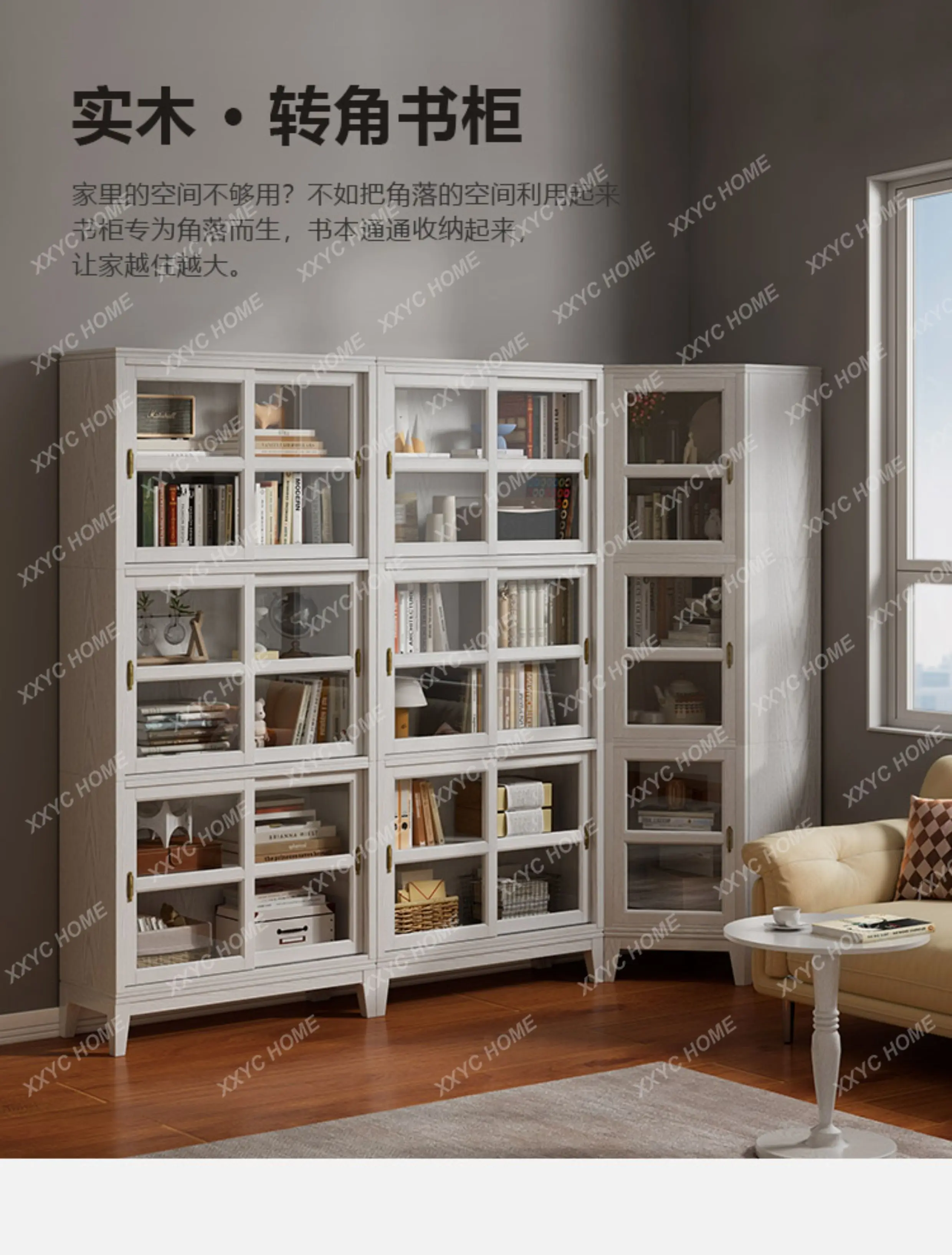LLiving room triangular shelf storage corner bookcase corner glass locker
LLiving room triangular shelf storage corner bookcase corner glass locker