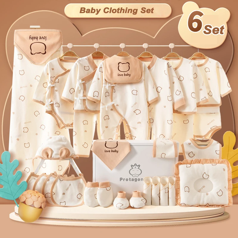 23/27/30 Pieces Newborn Clothes Baby Gift Cute Pure Cotton Set 0-3 Months Autumn And Winter Kids Suit Unisex Without Box
23/27/30 Pieces Newborn Clothes Baby Gift Cute Pure Cotton Set 0-3 Months Autumn And Winter Kids Suit Unisex Without Box