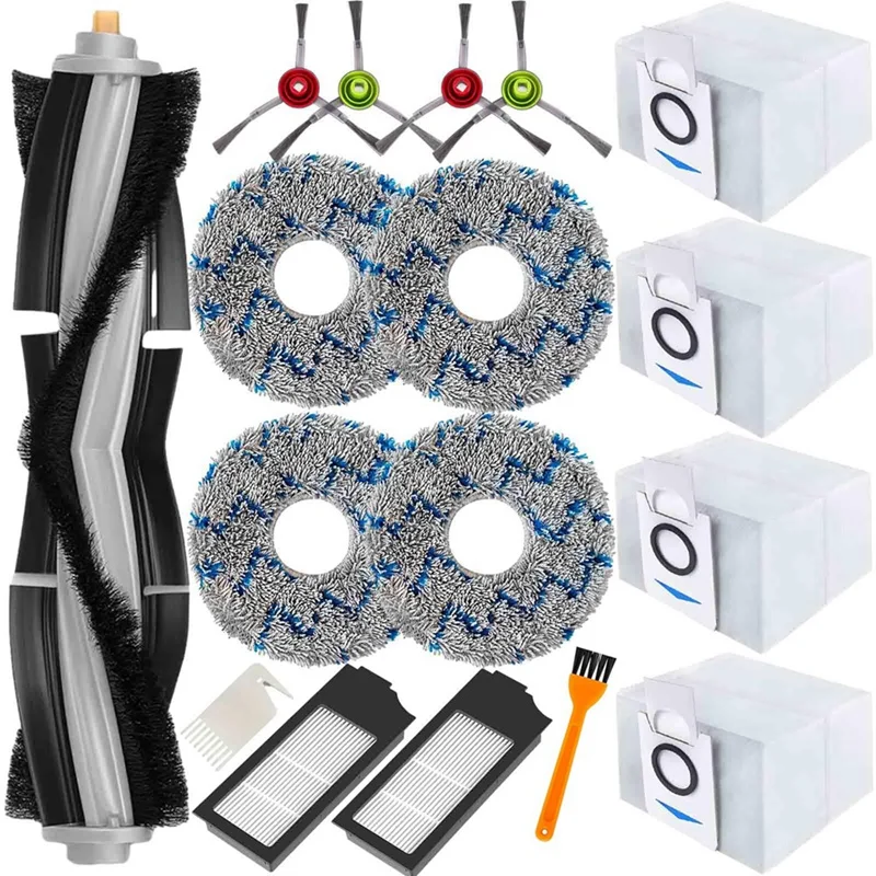Запасные части для аксессуаров, как показано на рисунке для ECOVACS Deebot X1 Omni/T10 Omni, X1 Turbo для включает в себя основную щетку, фильтры HEPA
Запасные части для аксессуаров, как показано на рисунке для ECOVACS Deebot X1 Omni/T10 Omni, X1 Turbo для включает в себя основную щетку, фильтры HEPA