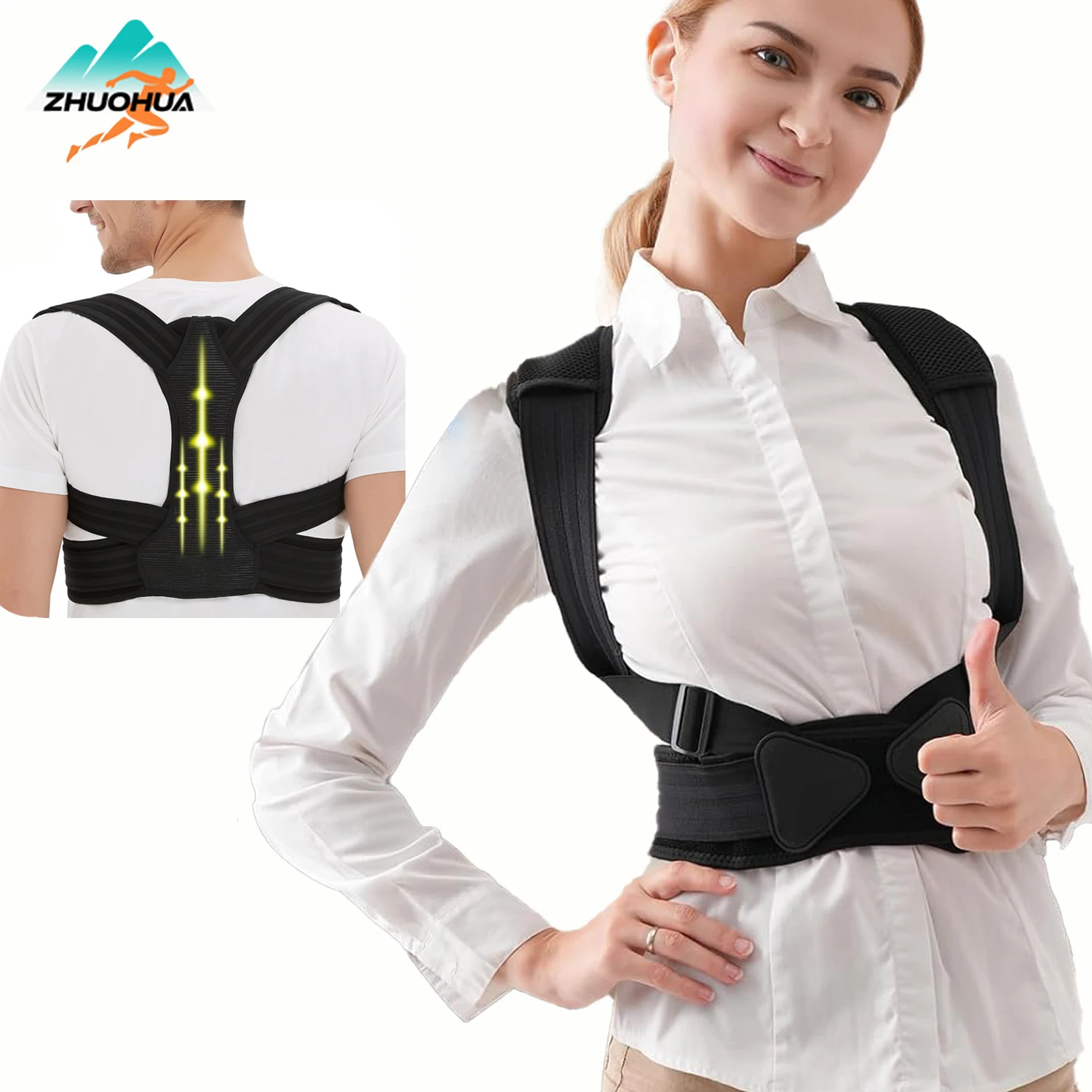 ZHUOHUA Adjustable Posture Corrector for Men&Women,Muscle Memory Support Straightener, Pain Relief from Neck,Shoulder,Upper Back
ZHUOHUA Adjustable Posture Corrector for Men&Women,Muscle Memory Support Straightener, Pain Relief from Neck,Shoulder,Upper Back
