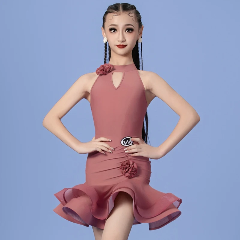 2025 New Childrens Latin Dance Costume Girls' Tango Samba Dance Performance Training Clothing Pink Sleeveless Dancing Set XH2143
2025 New Childrens Latin Dance Costume Girls' Tango Samba Dance Performance Training Clothing Pink Sleeveless Dancing Set XH2143