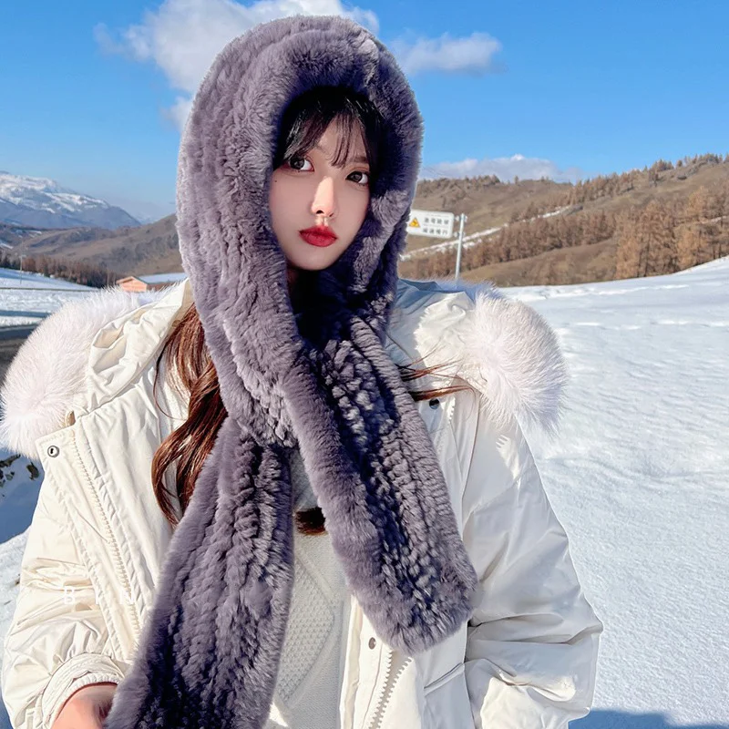 Women's High Quality Woven Fur Hat Winter Luxury Rex Rabbit Fur Scarf Hat Outdoor Warm Fashion Scarf Fur Hat
Women's High Quality Woven Fur Hat Winter Luxury Rex Rabbit Fur Scarf Hat Outdoor Warm Fashion Scarf Fur Hat