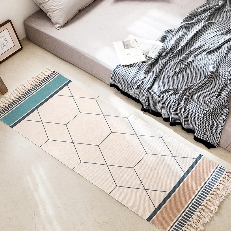 Boho Style Handmade Tassel Rug Soft Cotton Linen Luxury Ethnic Carpet Living Room Bedside Floor Mat Pad Home Decoration
Boho Style Handmade Tassel Rug Soft Cotton Linen Luxury Ethnic Carpet Living Room Bedside Floor Mat Pad Home Decoration