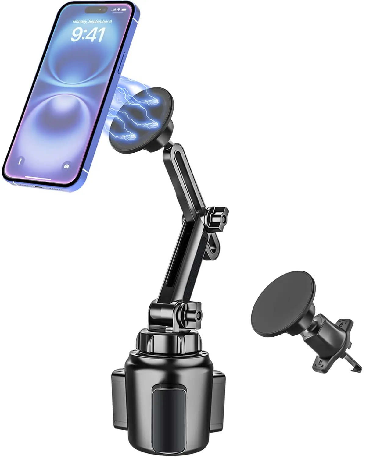 Magnetic Car Phone Holder For Cup Holder Vent 2-Pack Strong Magnet 360° Adjustable For iPhone 17 To 11 S25 4.7-7 Inch
Magnetic Car Phone Holder For Cup Holder Vent 2-Pack Strong Magnet 360° Adjustable For iPhone 17 To 11 S25 4.7-7 Inch