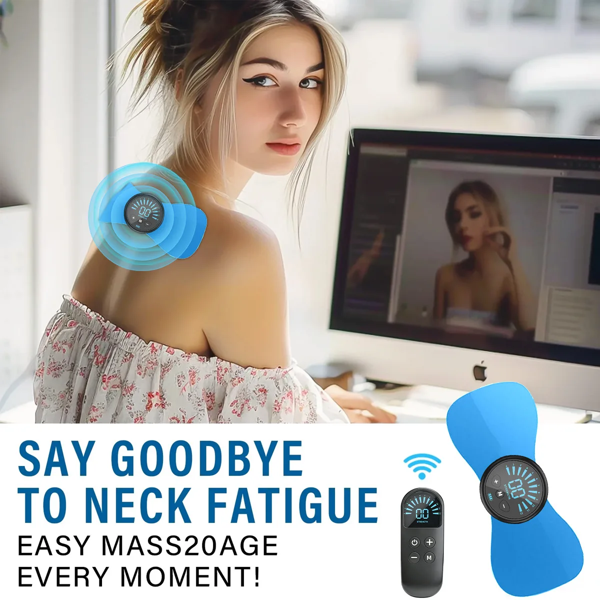 Professional EMS Neck Massager Rechargeable for Pain Relief - Cervical Back Shoulder Muscle Stimulator with Pulse Therapy
Professional EMS Neck Massager Rechargeable for Pain Relief - Cervical Back Shoulder Muscle Stimulator with Pulse Therapy