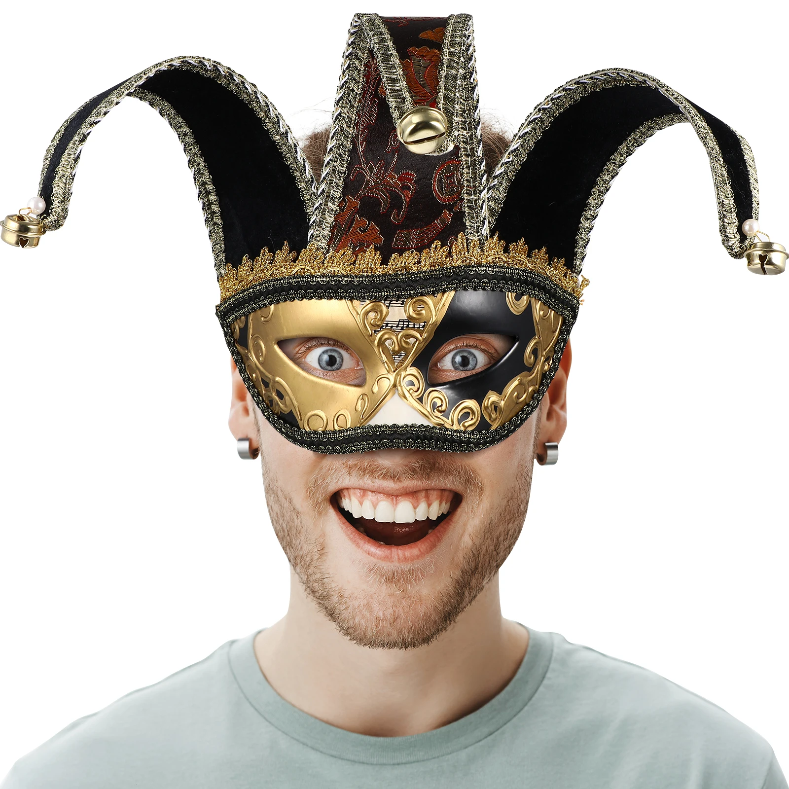 Mask Half Masquerade for Men Lightweight Carnival Masks Halloween Party Masks Plastic Material Safe Wear
Mask Half Masquerade for Men Lightweight Carnival Masks Halloween Party Masks Plastic Material Safe Wear