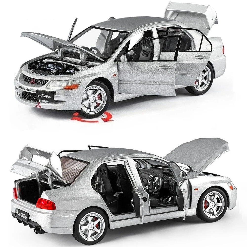 1:24 Lancer Evolution IX RX7, модель автомобиля, игрушечные двери, открытое рулевое управление, модели автомобилей с высокой имитацией для детского развития
1:24 Lancer Evolution IX RX7, модель автомобиля, игрушечные двери, открытое рулевое управление, модели автомобилей с высокой имитацией для детского развития