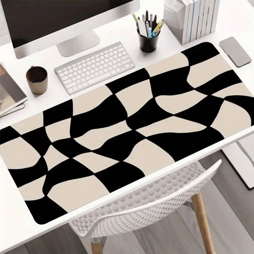 Large Black & Beige Checkerboard Gaming Mouse Pad - Non-Slip Rubber Base Desk Mat For Keyboard & Mouse, Durable Office & Computer Accessory With Stylish Design, Large Mouse Pads For Desk, Workstation Setup, Modern Workspace, Sturdy Construction, Tech Enth
Large Black & Beige Checkerboard Gaming Mouse Pad - Non-Slip Rubber Base Desk Mat For Keyboard & Mouse, Durable Office & Computer Accessory With Stylish Design, Large Mouse Pads For Desk, Workstation Setup, Modern Workspace, Sturdy Construction, Tech Enth
