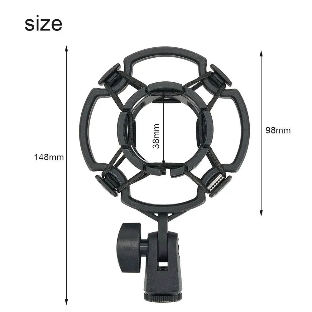 Practical Useful Microphone Mount Shock Universal With Locking Knob 14.8 X 9.8cm 1pc For Large Diaphram Holder
Practical Useful Microphone Mount Shock Universal With Locking Knob 14.8 X 9.8cm 1pc For Large Diaphram Holder