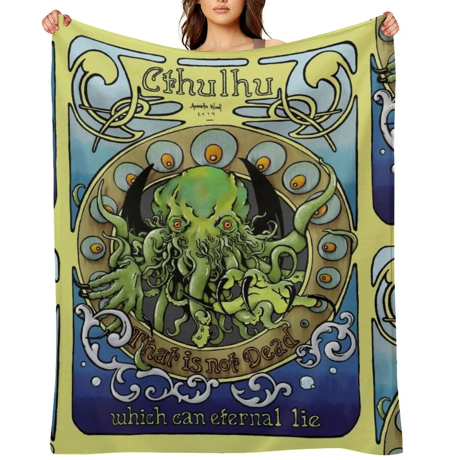Cthulhu Nouveau Throw Blanket Personalized Gift Cute Plaid wednesday anime Blankets
Cthulhu Nouveau Throw Blanket Personalized Gift Cute Plaid wednesday anime Blankets
