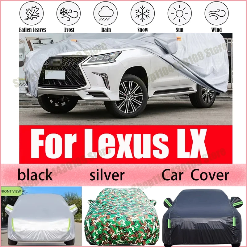 Car Cover Waterproof Summer Sun Shade Anti-UV Winter Rain Snow Prevent Cover For Lexus LX 470 570 Accessories
Car Cover Waterproof Summer Sun Shade Anti-UV Winter Rain Snow Prevent Cover For Lexus LX 470 570 Accessories