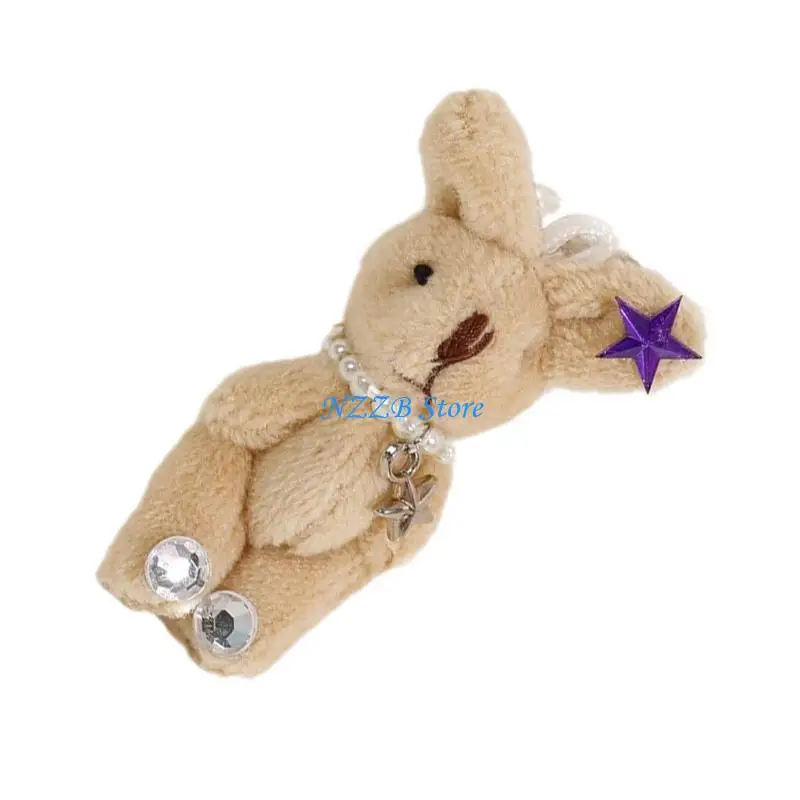 T21F DIY Toy Doll with Bowknot and Star Rabbit Doll Stuffed DIY Accessories Soft Rabbit Keychain Pendant for Crafts
T21F DIY Toy Doll with Bowknot and Star Rabbit Doll Stuffed DIY Accessories Soft Rabbit Keychain Pendant for Crafts